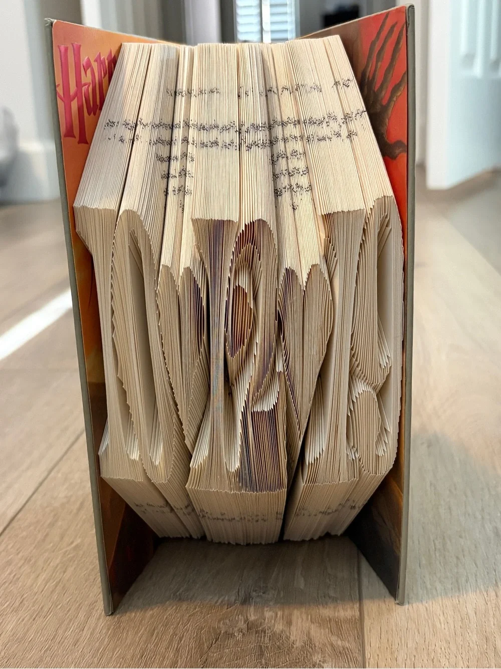 Hand-Folded Book Art Home Decor 10/12/19 Date Harry Potter Deathly Hallows